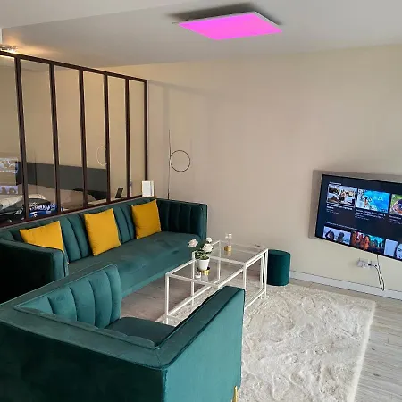 Grand Studio Moderne Avec Piscine.